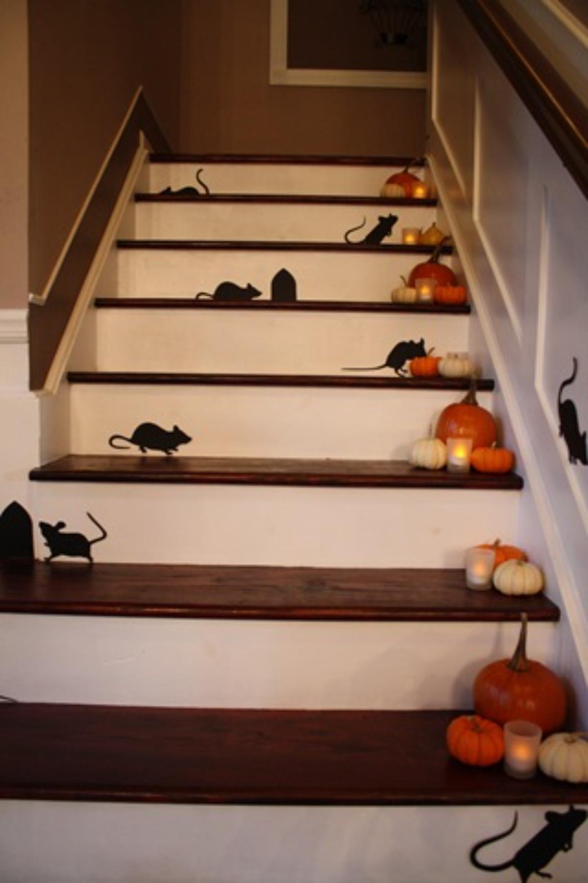 DIY halloween Stair Decorations