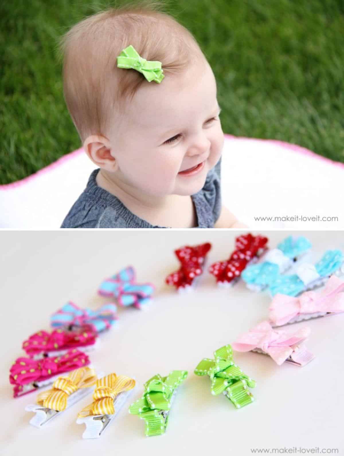 No-Slip Bows for Babies