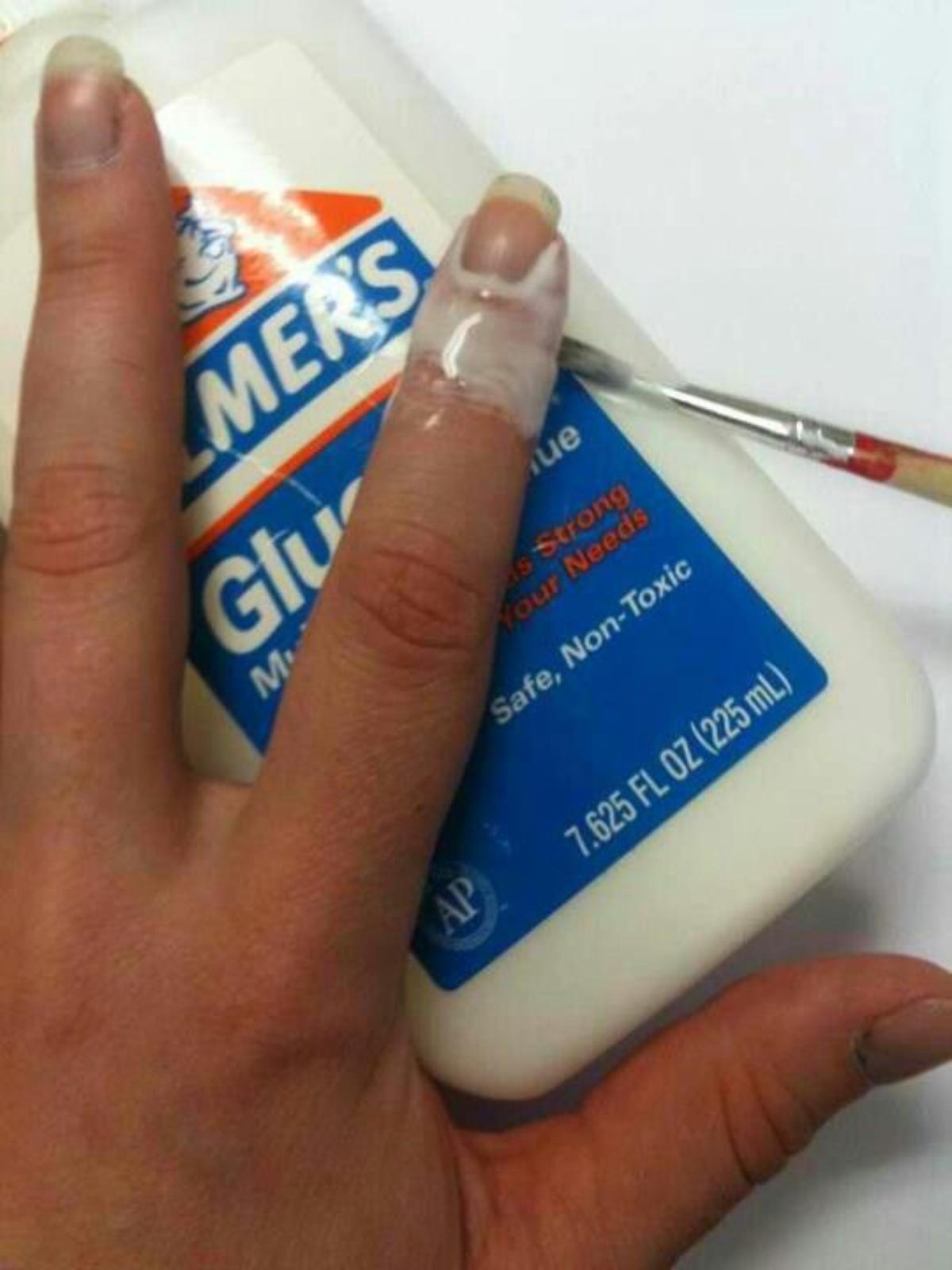 Elmer’s Glue for the Perfect Manicure