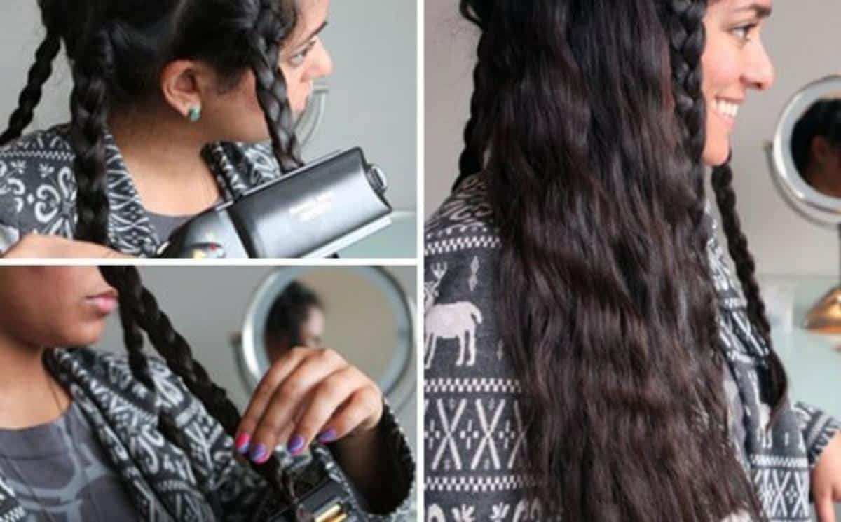 How to make Make Waves Last Longer with Flat-Ironed Braids.