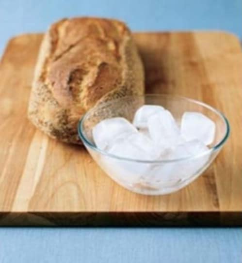 Use Ice on Stale Bread - 40 DIY Tricks To Make Your Groceries Last As Long As Possible