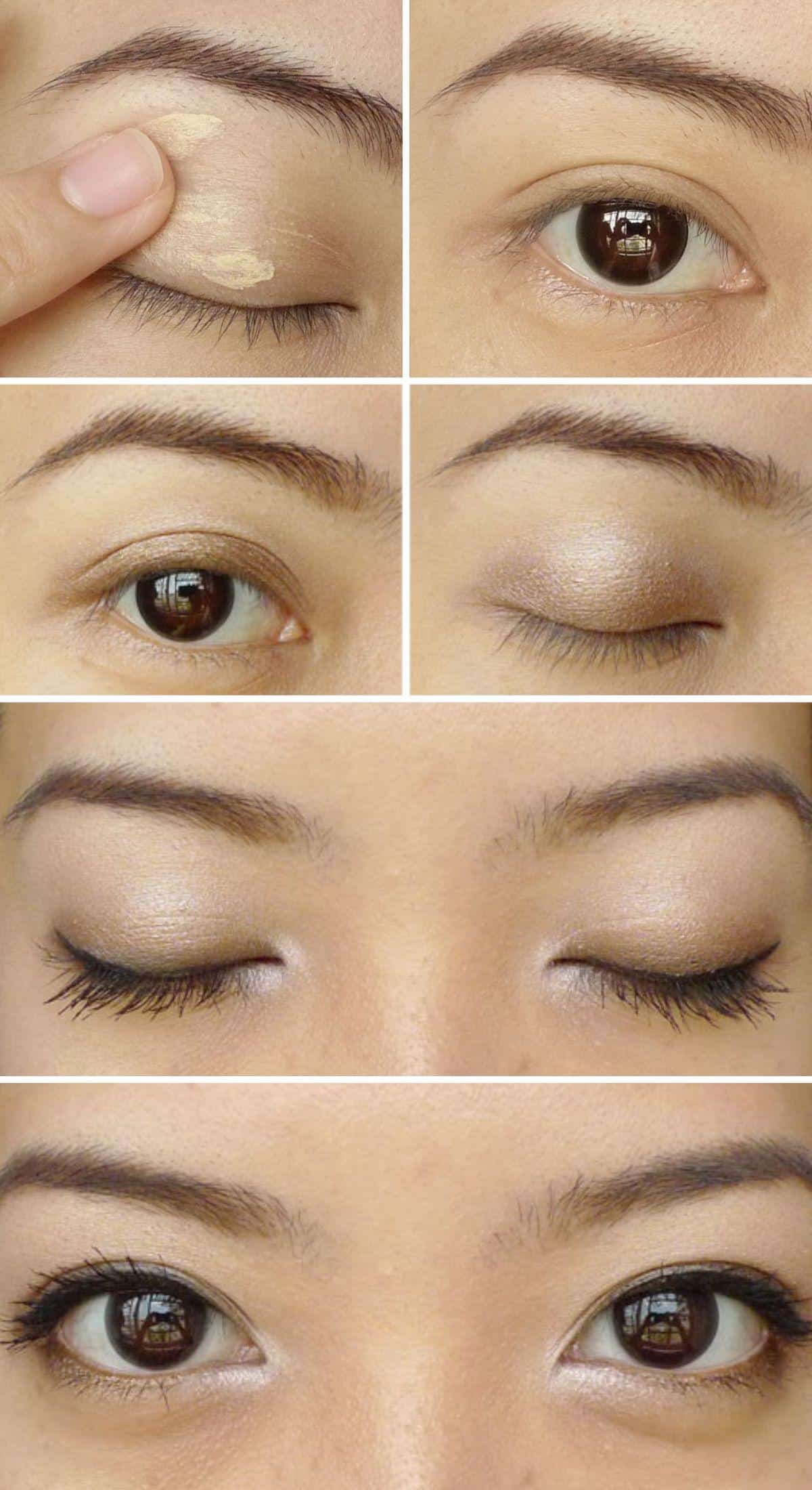 How to Apply Eye Makeup Like a Pro collage.