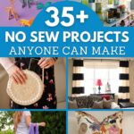 No sew projects collage