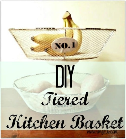 DIY Tiered Baskets - 20 of the Most Adorable DIY Kitchen Projects You’ve Ever Seen
