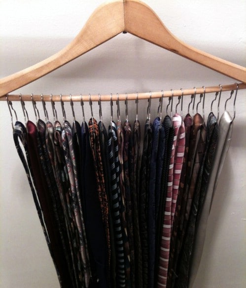 Tie Organizers - 20 Creative Ways to Organize and Decorate with Hangers