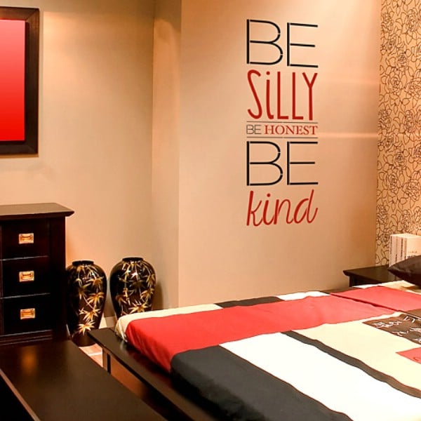 11 DIY Wall Quote Accent Inspirations That Will Beautify Your Home - Be Silly