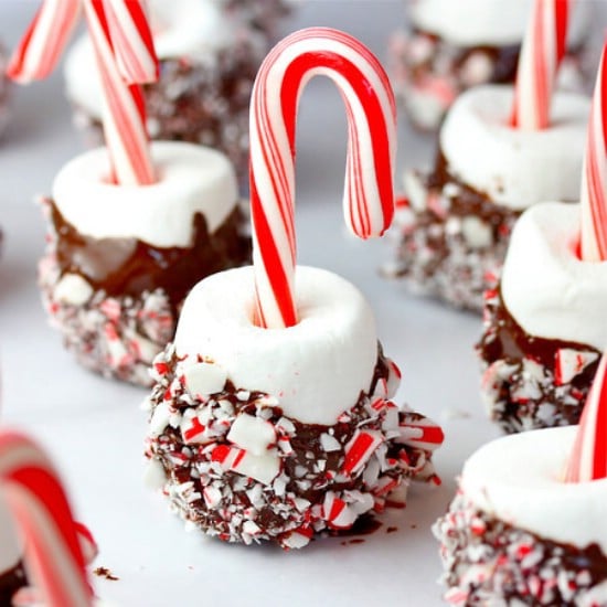 Candy Cane Marshmallow Pops - 25 Yummy Homemade Christmas Candy Recipes