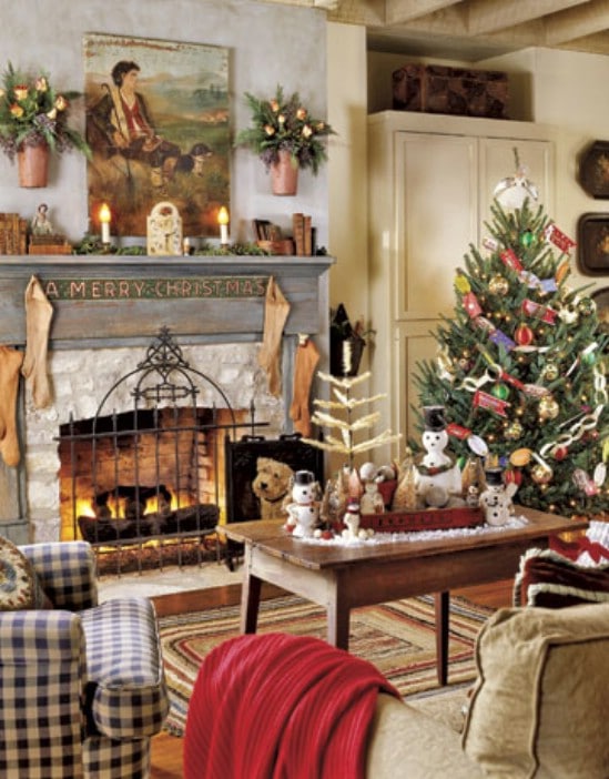 Victorian Inspired - 30 Stunning Ways to Decorate Your Living Room This Christmas