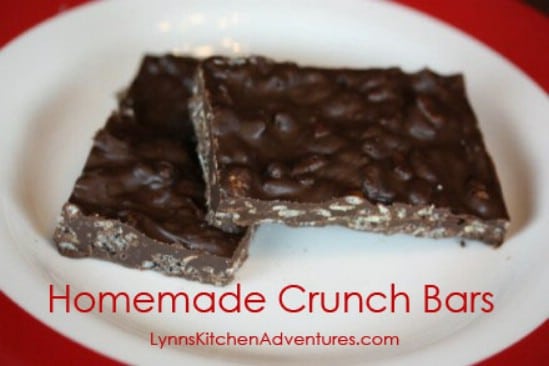 Homemade Crunch Bars - 25 Yummy Homemade Christmas Candy Recipes