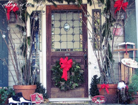 Give It a Snow Globe Look - 60 Beautifully Festive Ways to Decorate Your Porch for Christmas
