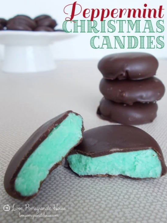 Peppermint Patties - 25 Yummy Homemade Christmas Candy Recipes