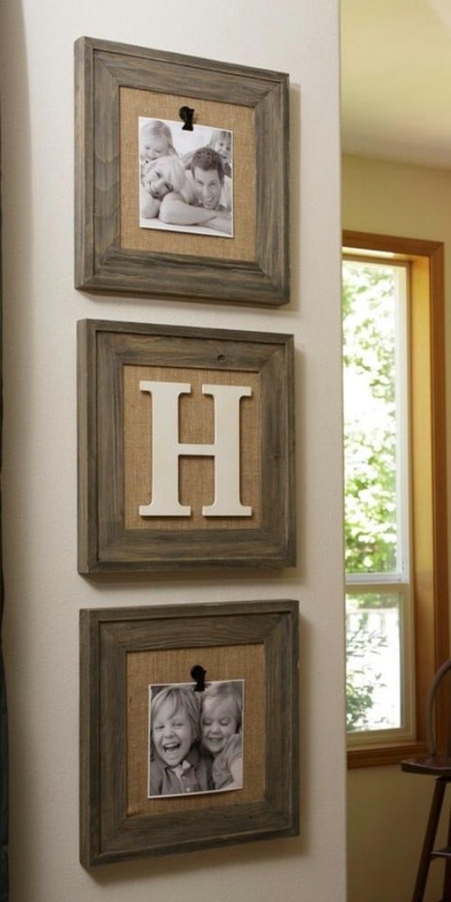 Rustic Photo Frames - 40 Rustic Home Decor Ideas You Can Build Yourself