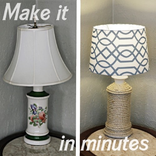 Twine Lamp - 40 Rustic Home Decor Ideas You Can Build Yourself