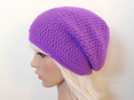 Slouchy Beanie - 30 Super Easy Knitting and Crochet Patterns for Beginners