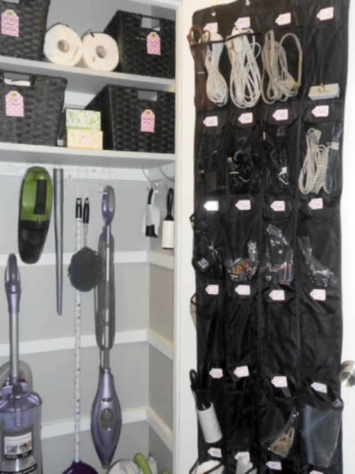 Shoe Hangers Hold More than Shoes organizer.