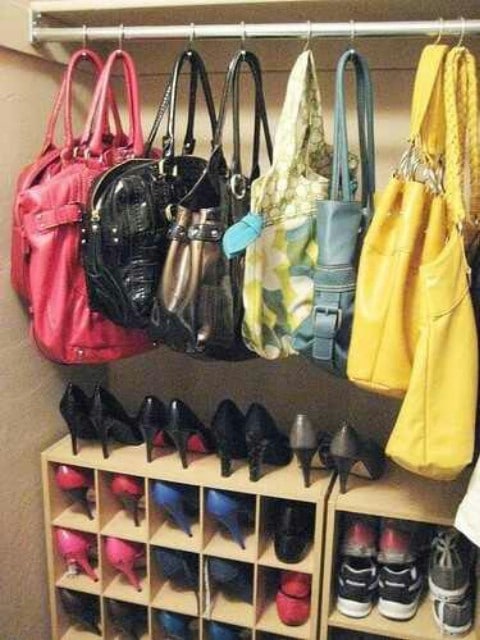 Shower Curtain Hooks for Purses and Totes
