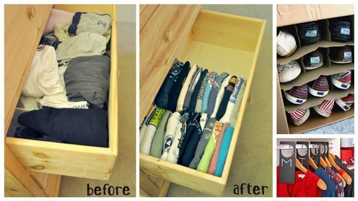 40 Brilliant Closet and Drawer Organizing Projects