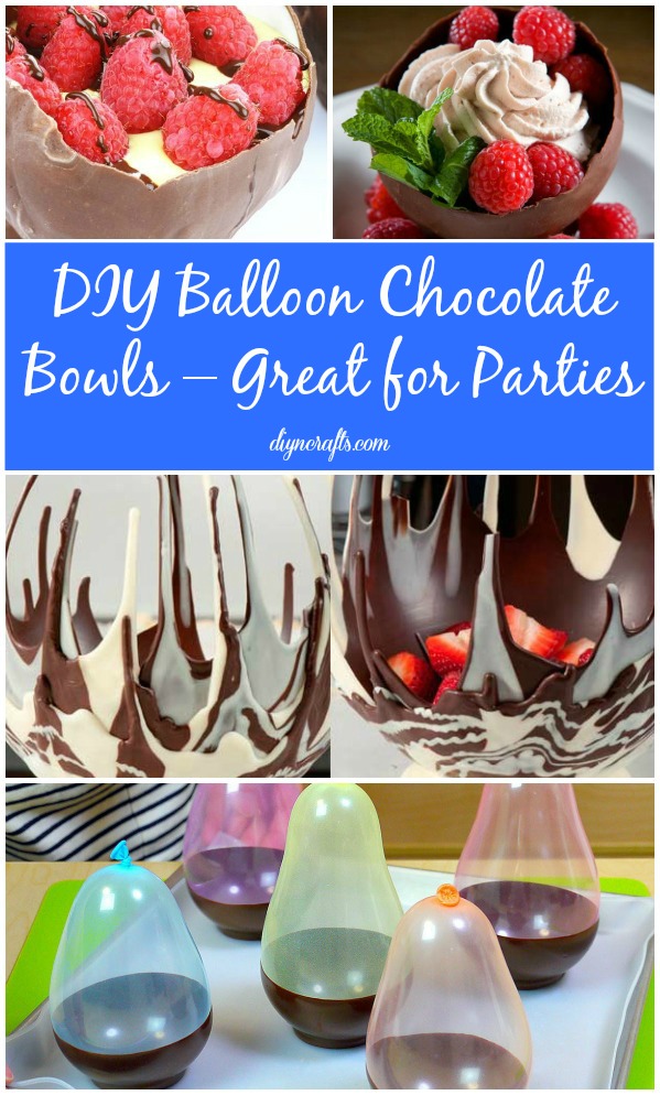 DIY Balloon Chocolate Bowls – Great for Parties