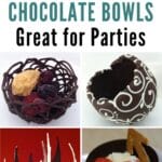 DIY Balloon Chocolate Bowls – Great for Parties pinterest image.