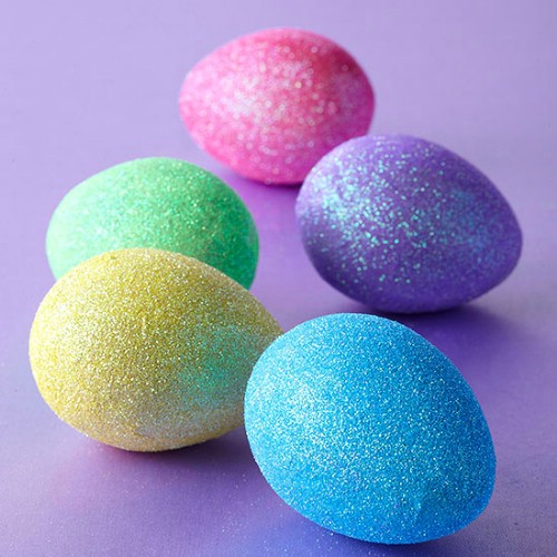  Glitter Easter Eggs - 80 Creative and Fun Easter Egg Decorating and Craft Ideas