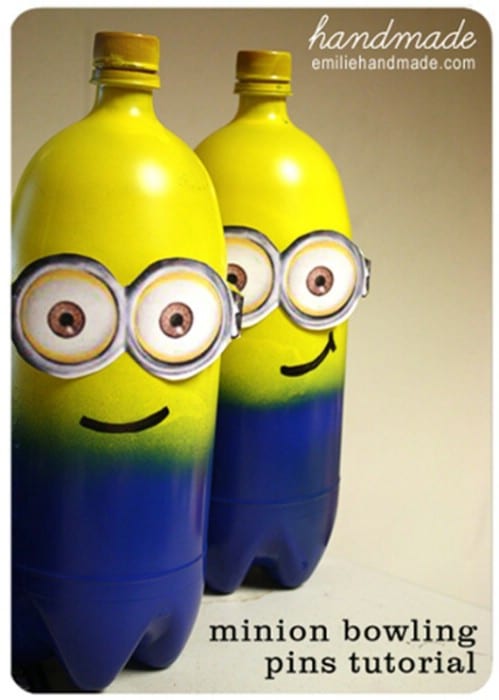 Minion Bowling Game - 20 Fun and Creative Crafts with Plastic Soda Bottles
