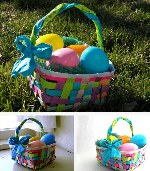Recycled Paper Easter Baskets