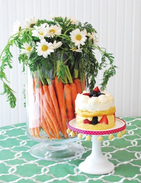 Crazy for Carrots Centerpiece - 40 Beautiful DIY Easter Centerpieces to Dress Up Your Dinner Table