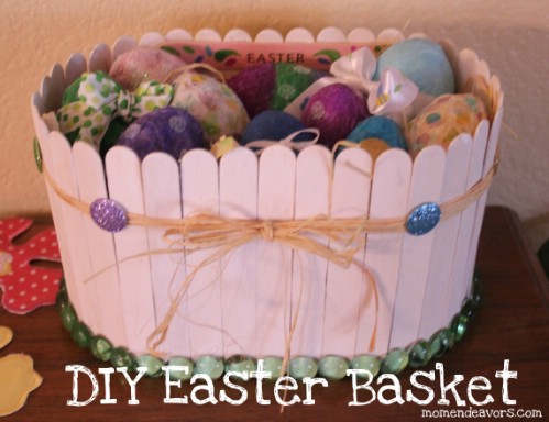 Popsicle Stick Easter Baskets