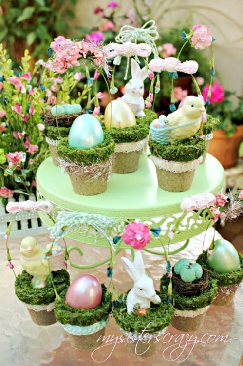 Tiny Decorative Easter Baskets - 80 Fabulous Easter Decorations You Can Make Yourself