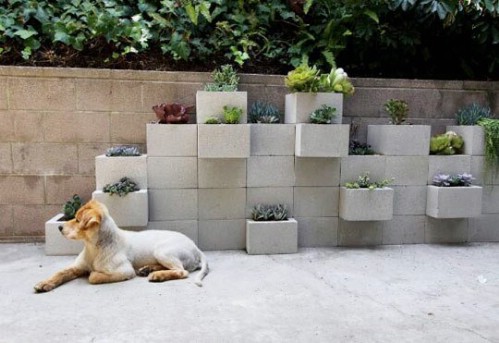 Cinder Wall Garden - 40 Genius Space-Savvy Small Garden Ideas and Solutions