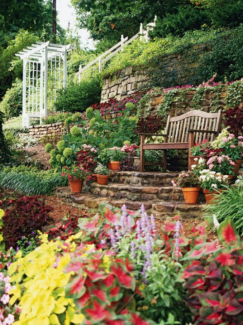Slope Gardens - 40 Genius Space-Savvy Small Garden Ideas and Solutions