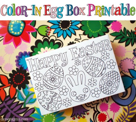 Coloring Box Printable - 40 Crafty Easter Printables for Perfect Holiday Projects