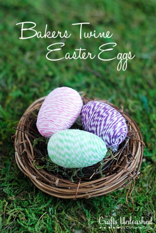 Baker’s Twine Easter Eggs - 80 Creative and Fun Easter Egg Decorating and Craft Ideas