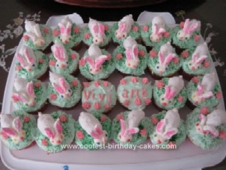 Easiest Bunny Cupcakes - 100 Easy and Delicious Easter Treats and Desserts