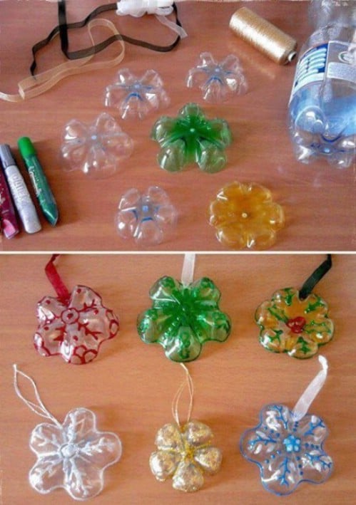 Snowflakes - 20 Fun and Creative Crafts with Plastic Soda Bottles