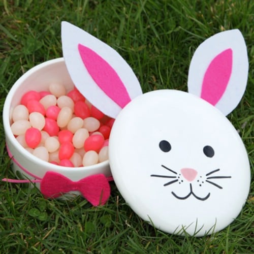 Bunny Candy Boxes - 80 Fabulous Easter Decorations You Can Make Yourself