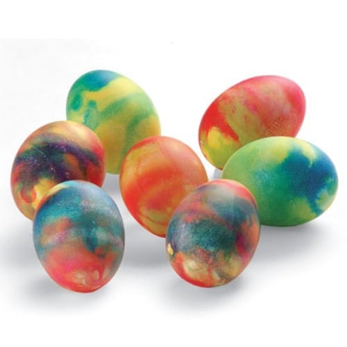 Tie-Dyed Easter Eggs - 80 Creative and Fun Easter Egg Decorating and Craft Ideas