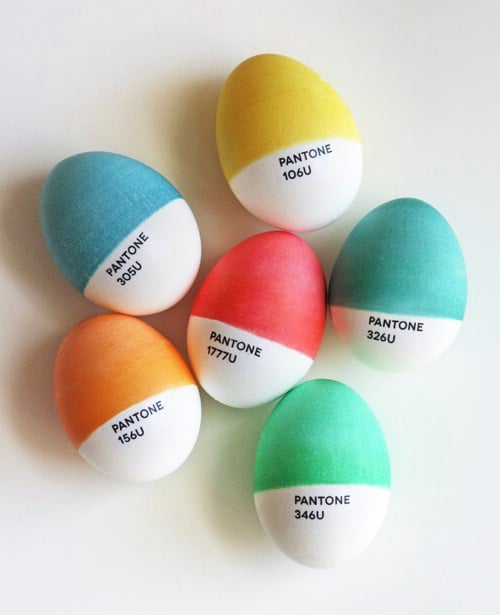 Pantone Easter Eggs - 80 Creative and Fun Easter Egg Decorating and Craft Ideas