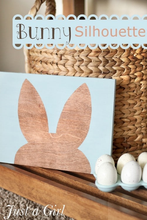 Easter Bunny Silhouette - 80 Fabulous Easter Decorations You Can Make Yourself