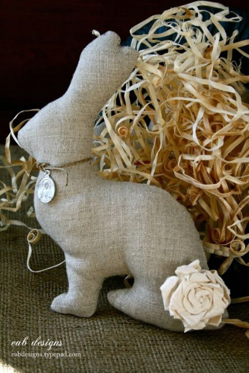 Linen Bunnies - 80 Fabulous Easter Decorations You Can Make Yourself