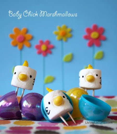 Marshmallow Baby Chicks - 100 Easy and Delicious Easter Treats and Desserts