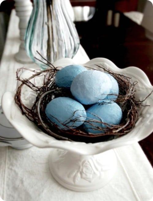 Paper Mache Easter Eggs - 80 Fabulous Easter Decorations You Can Make Yourself