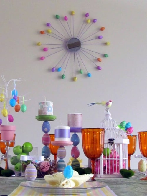 Easter Egg Candle Holders - 80 Fabulous Easter Decorations You Can Make Yourself