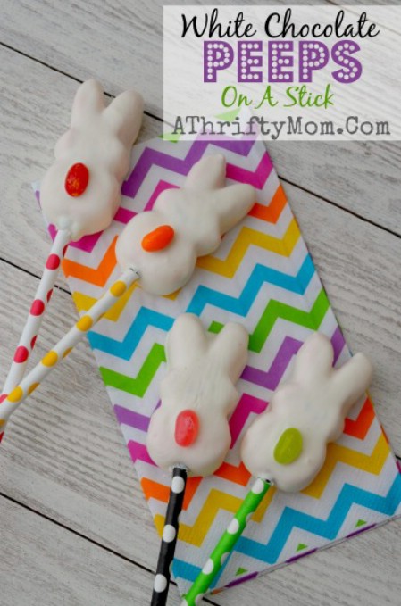 White Chocolate Peep Pops - 100 Easy and Delicious Easter Treats and Desserts