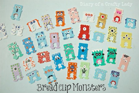 Make Monsters From Bread Clips