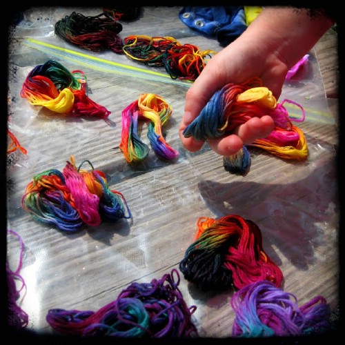 Tie Dye Embroidery Thread