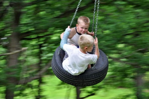 Old Fashioned Tire Swing