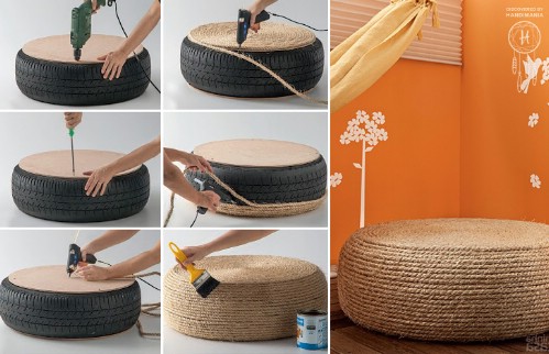 A Rope Ottoman