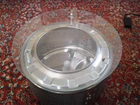 Turn A Broken Washing Machine Drum Into A Coffee Table