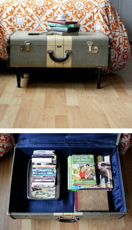 Turn A Broken Suitcase Into A Table